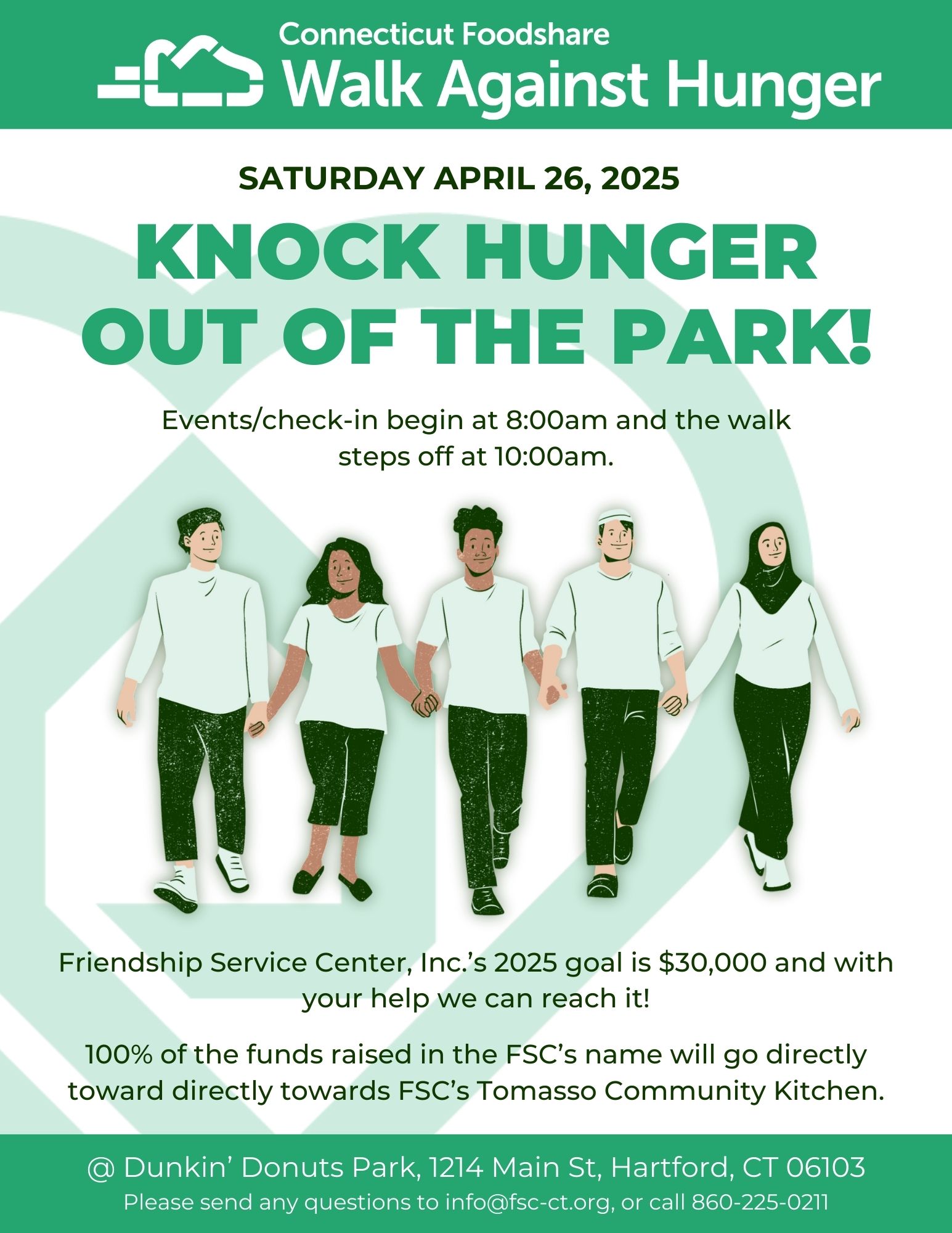 2025 Official Walk Against Hunger Flyer